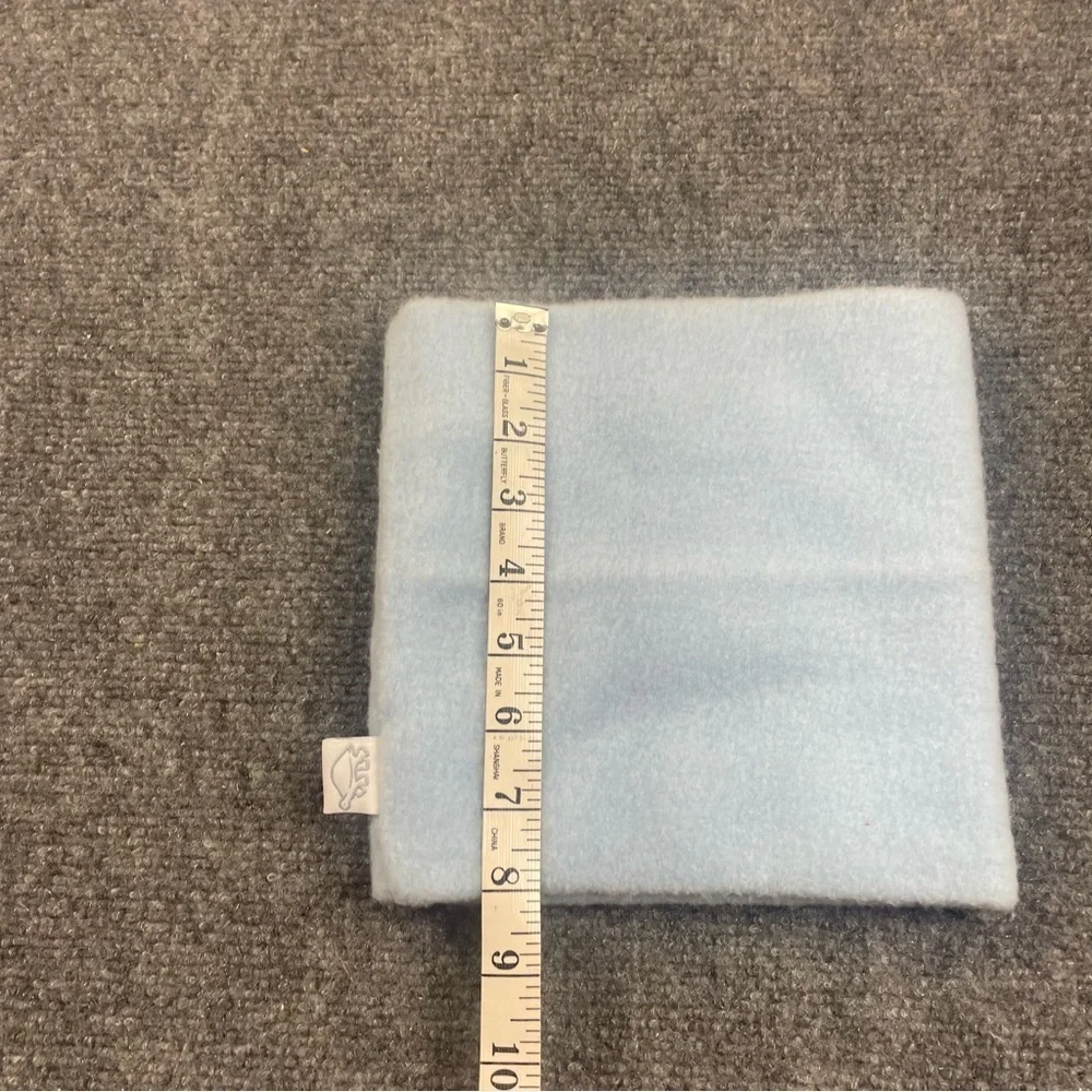 TURTLE FUR Kids light blue fleece neck warmer face mask neck gator OSFM